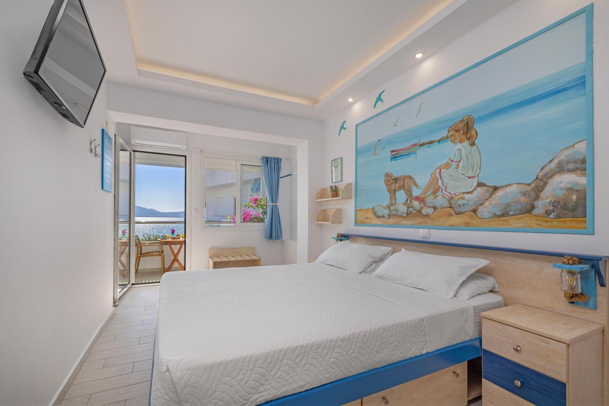 Haraki Mare Studios Beach Front Kültér fotó
